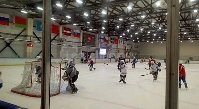 Светодиодный экран для хоккея на тренировочной базе