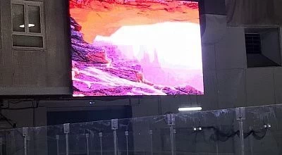 Внутренний светодиодный экран в Ледовом Дворце, Мурманск
